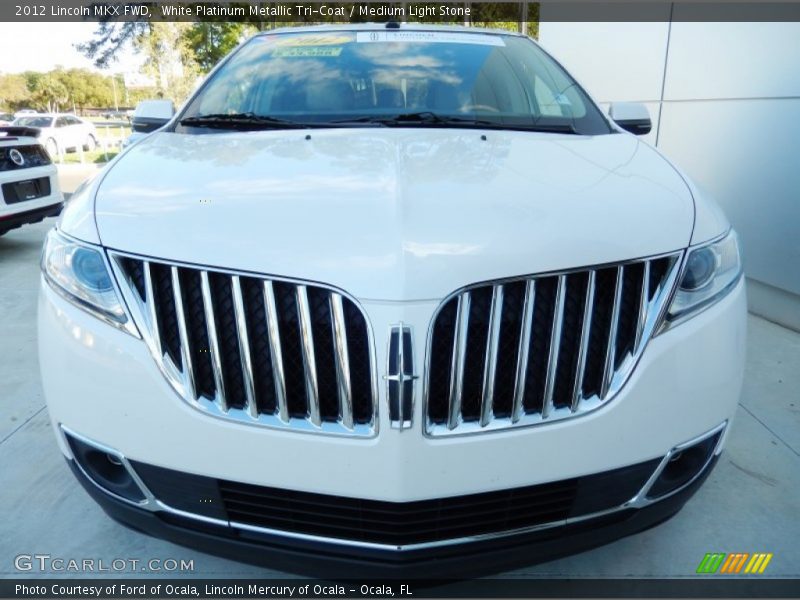 White Platinum Metallic Tri-Coat / Medium Light Stone 2012 Lincoln MKX FWD