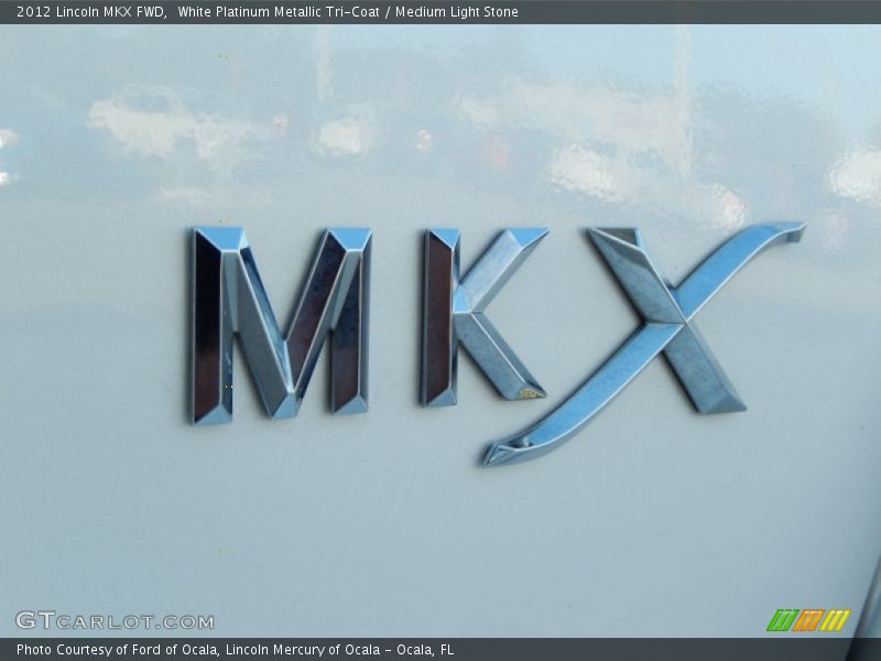 White Platinum Metallic Tri-Coat / Medium Light Stone 2012 Lincoln MKX FWD