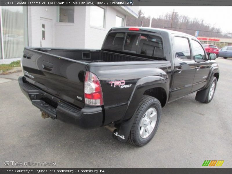 Black / Graphite Gray 2011 Toyota Tacoma V6 TRD Sport Double Cab 4x4