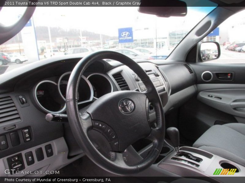Black / Graphite Gray 2011 Toyota Tacoma V6 TRD Sport Double Cab 4x4
