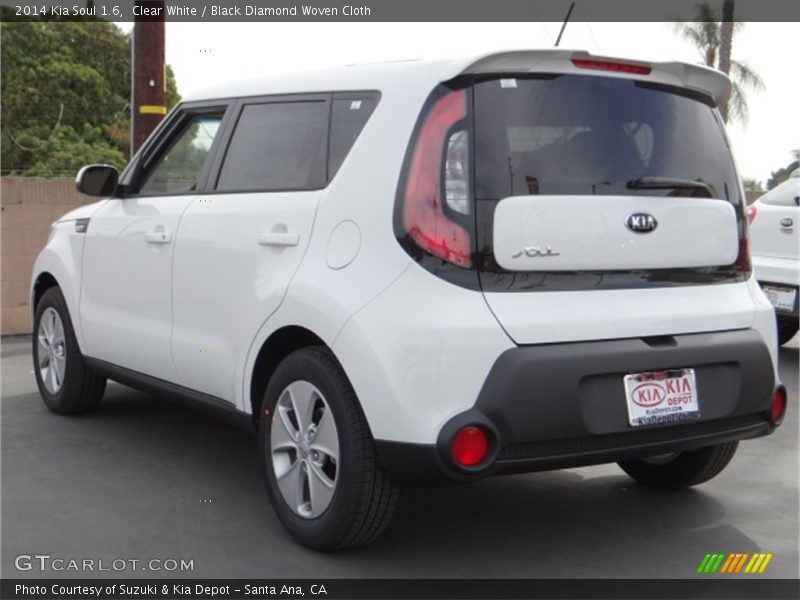 Clear White / Black Diamond Woven Cloth 2014 Kia Soul 1.6