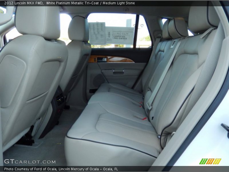 White Platinum Metallic Tri-Coat / Medium Light Stone 2012 Lincoln MKX FWD