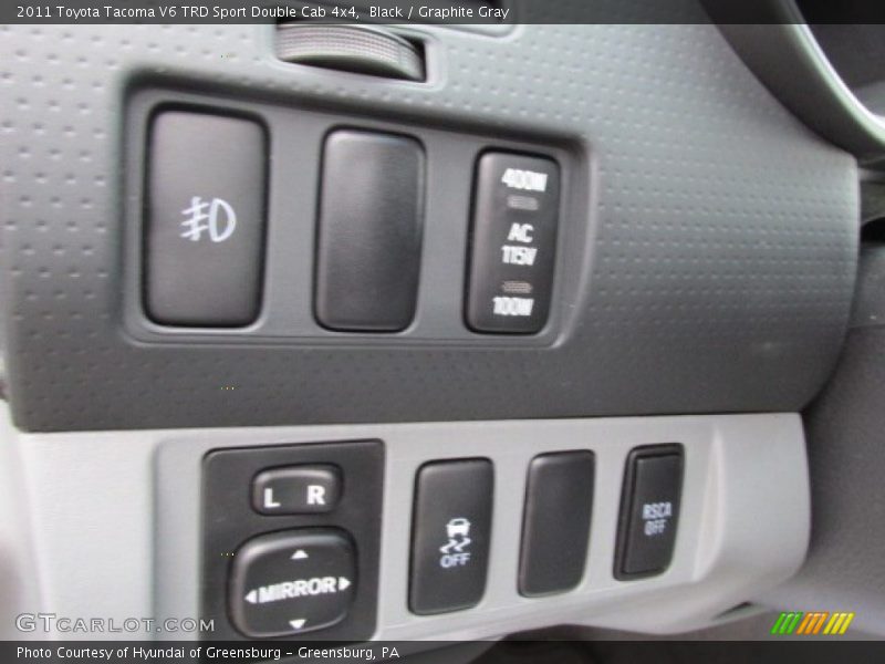 Black / Graphite Gray 2011 Toyota Tacoma V6 TRD Sport Double Cab 4x4