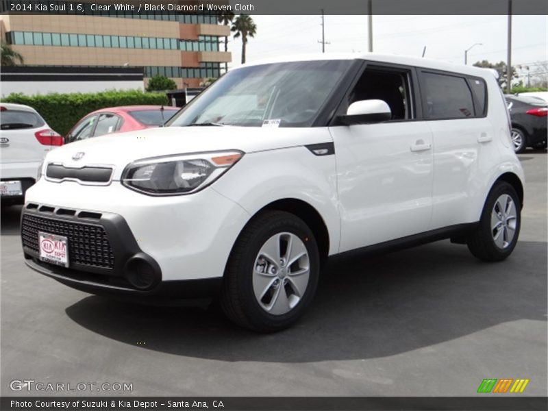 Clear White / Black Diamond Woven Cloth 2014 Kia Soul 1.6