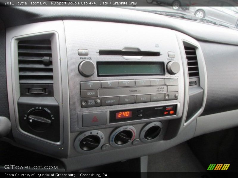 Black / Graphite Gray 2011 Toyota Tacoma V6 TRD Sport Double Cab 4x4