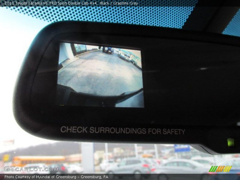 Black / Graphite Gray 2011 Toyota Tacoma V6 TRD Sport Double Cab 4x4
