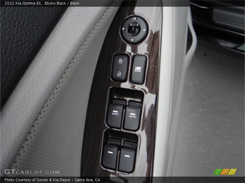 Ebony Black / Black 2012 Kia Optima EX