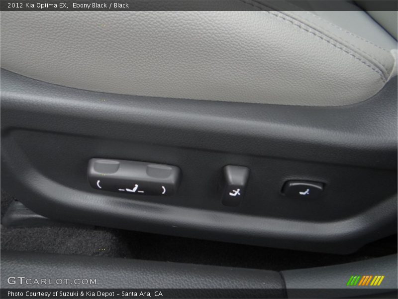 Ebony Black / Black 2012 Kia Optima EX