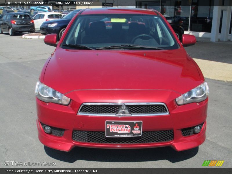 Rally Red Pearl / Black 2008 Mitsubishi Lancer GTS