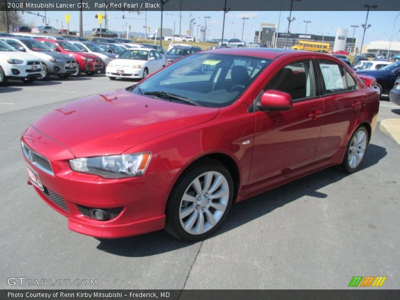 Rally Red Pearl / Black 2008 Mitsubishi Lancer GTS