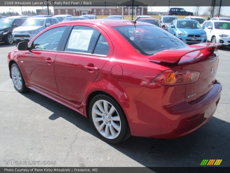 Rally Red Pearl / Black 2008 Mitsubishi Lancer GTS