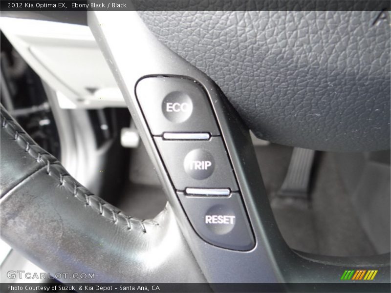 Ebony Black / Black 2012 Kia Optima EX