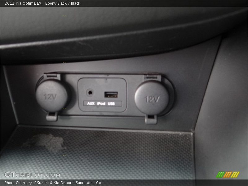 Ebony Black / Black 2012 Kia Optima EX