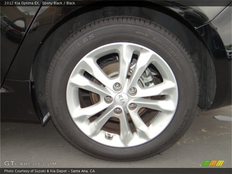 Ebony Black / Black 2012 Kia Optima EX