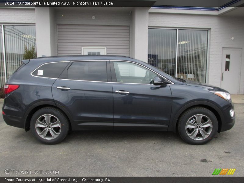  2014 Santa Fe Limited AWD Night Sky Pearl