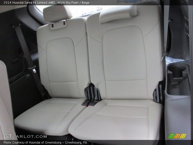 Rear Seat of 2014 Santa Fe Limited AWD