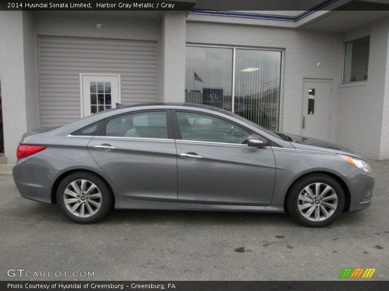 Harbor Gray Metallic / Gray 2014 Hyundai Sonata Limited