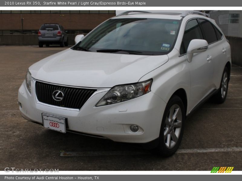 Starfire White Pearl / Light Gray/Espresso Birds-Eye Maple 2010 Lexus RX 350