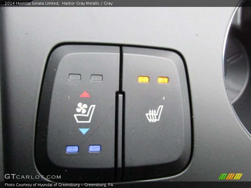Harbor Gray Metallic / Gray 2014 Hyundai Sonata Limited