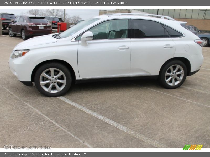 Starfire White Pearl / Light Gray/Espresso Birds-Eye Maple 2010 Lexus RX 350