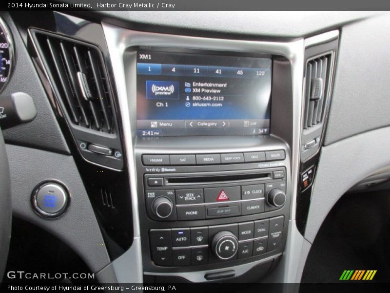 Harbor Gray Metallic / Gray 2014 Hyundai Sonata Limited