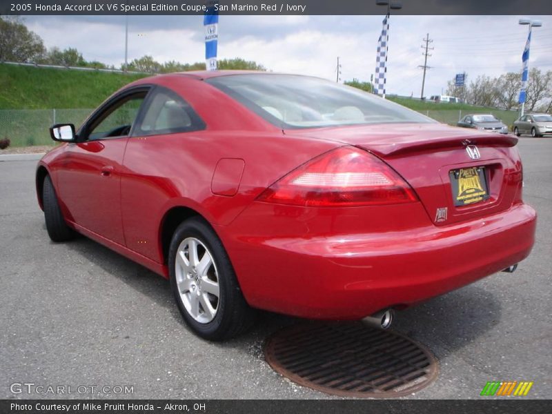 San Marino Red / Ivory 2005 Honda Accord LX V6 Special Edition Coupe