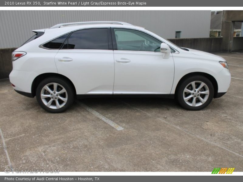 Starfire White Pearl / Light Gray/Espresso Birds-Eye Maple 2010 Lexus RX 350