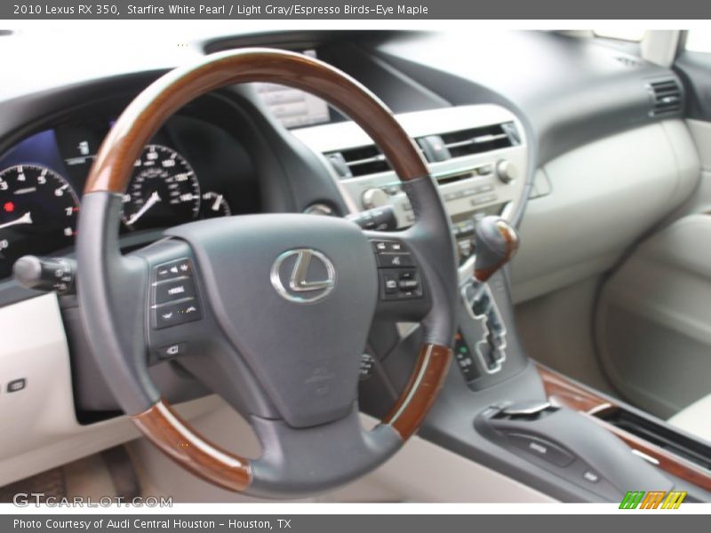 Starfire White Pearl / Light Gray/Espresso Birds-Eye Maple 2010 Lexus RX 350