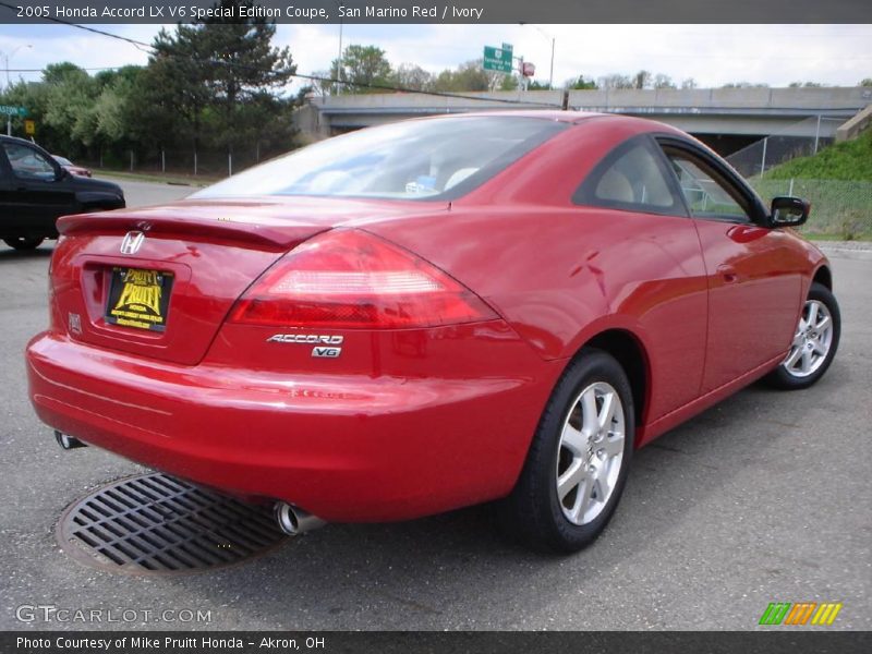 San Marino Red / Ivory 2005 Honda Accord LX V6 Special Edition Coupe