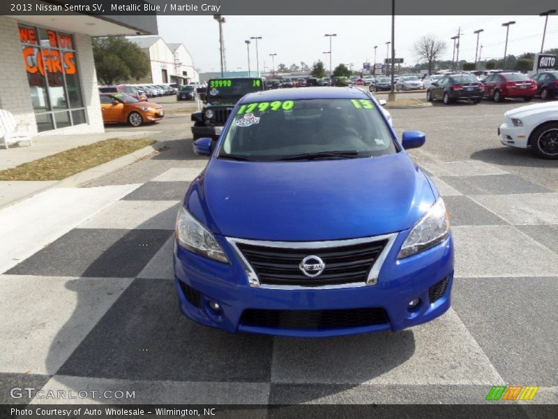 Metallic Blue / Marble Gray 2013 Nissan Sentra SV
