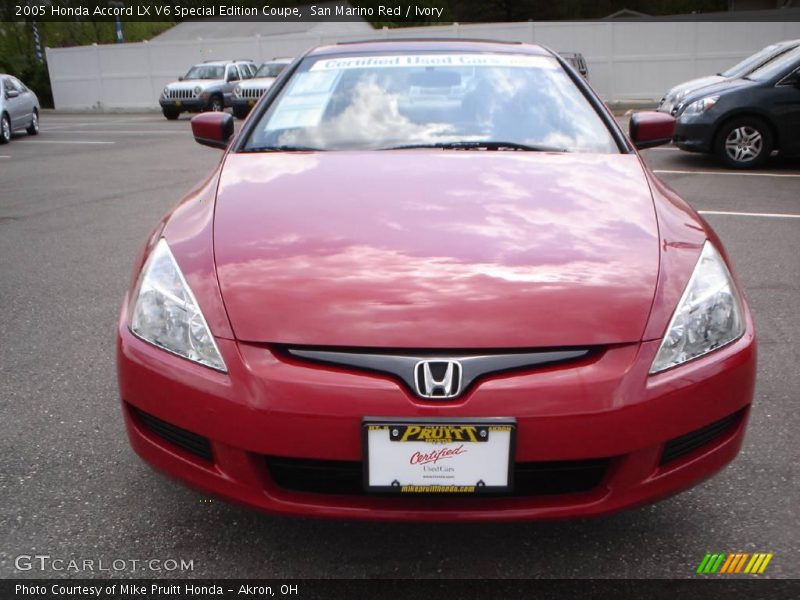 San Marino Red / Ivory 2005 Honda Accord LX V6 Special Edition Coupe