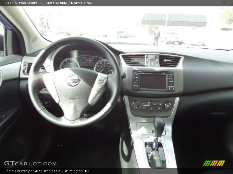 Metallic Blue / Marble Gray 2013 Nissan Sentra SV