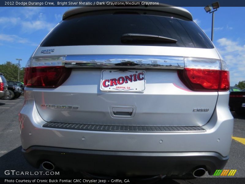 Bright Silver Metallic / Dark Graystone/Medium Graystone 2012 Dodge Durango Crew