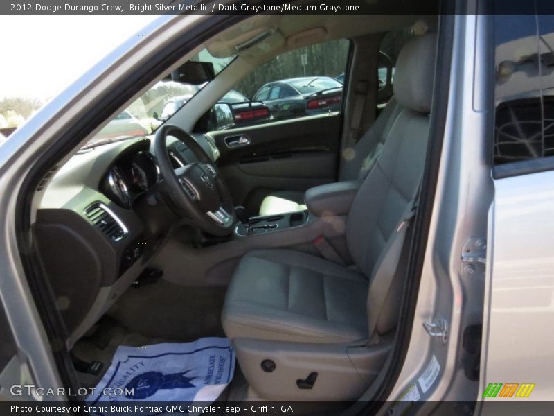 Bright Silver Metallic / Dark Graystone/Medium Graystone 2012 Dodge Durango Crew