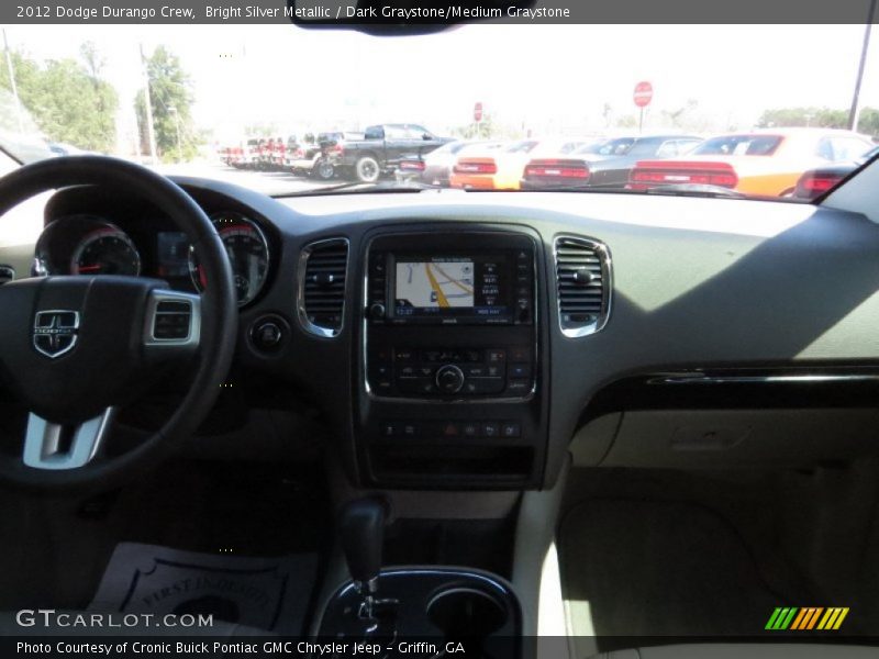 Bright Silver Metallic / Dark Graystone/Medium Graystone 2012 Dodge Durango Crew