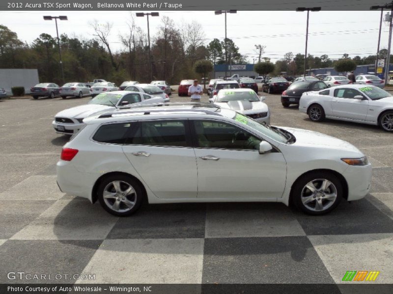 Bellanova White Pearl / Taupe 2012 Acura TSX Sport Wagon