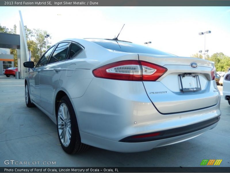 Ingot Silver Metallic / Dune 2013 Ford Fusion Hybrid SE