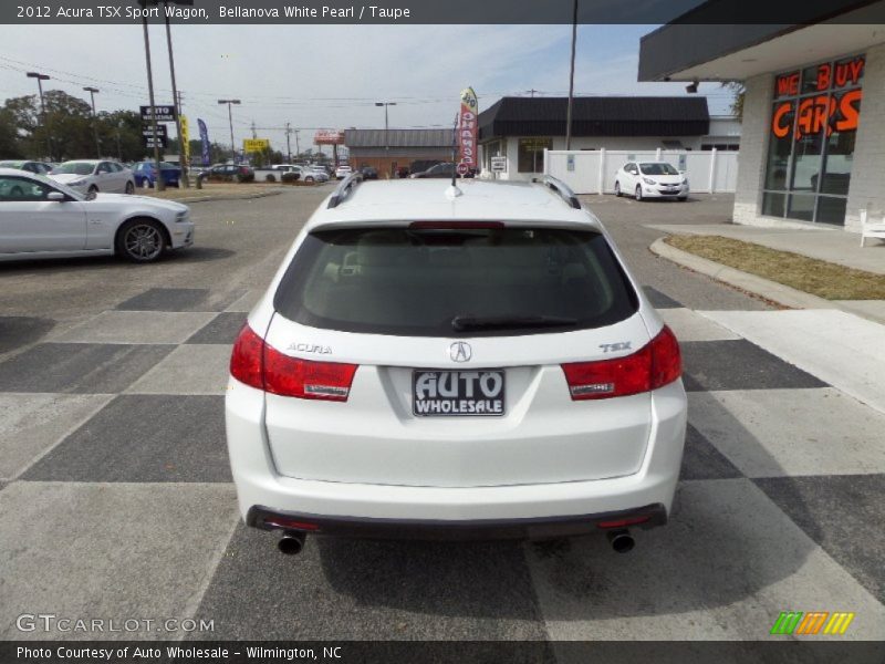 Bellanova White Pearl / Taupe 2012 Acura TSX Sport Wagon