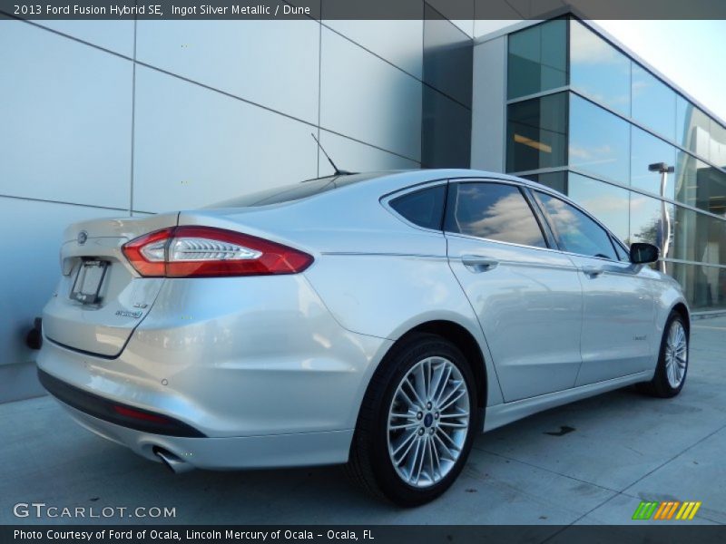 Ingot Silver Metallic / Dune 2013 Ford Fusion Hybrid SE