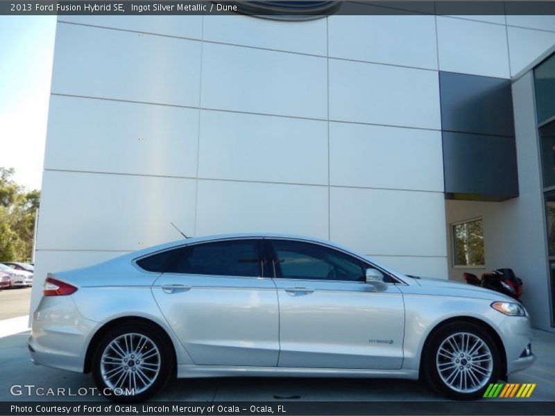 Ingot Silver Metallic / Dune 2013 Ford Fusion Hybrid SE