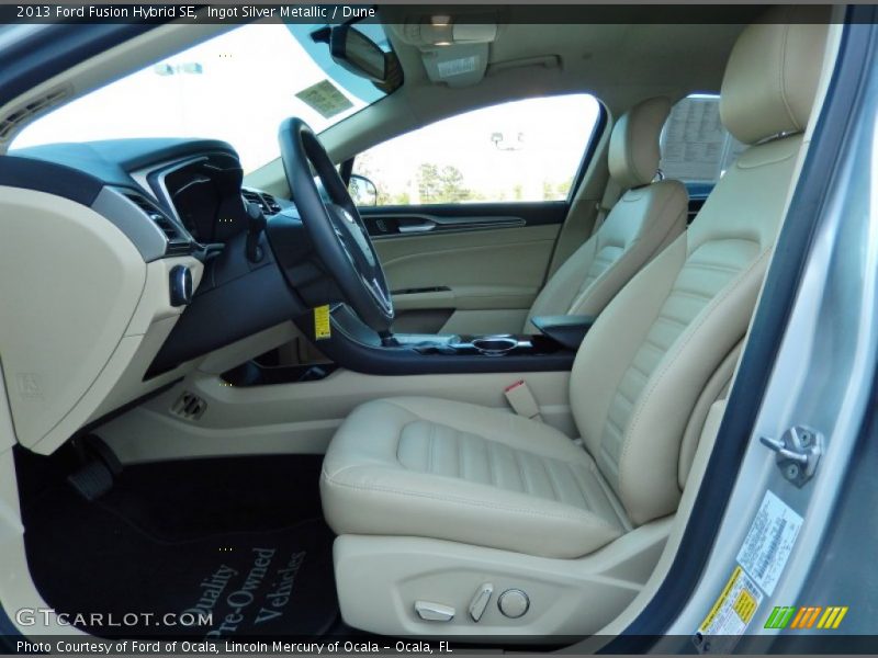  2013 Fusion Hybrid SE Dune Interior