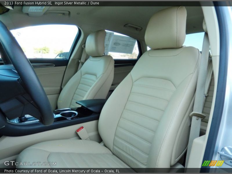 Ingot Silver Metallic / Dune 2013 Ford Fusion Hybrid SE