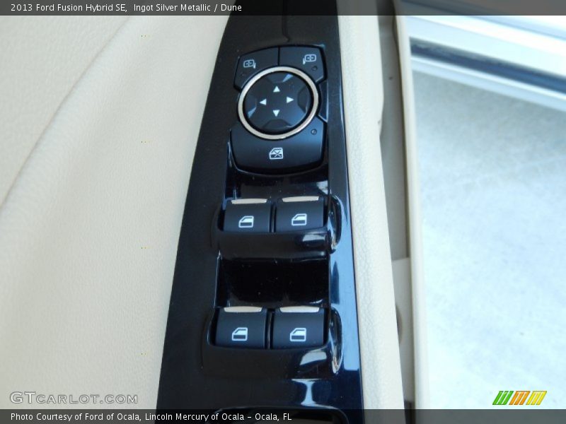 Ingot Silver Metallic / Dune 2013 Ford Fusion Hybrid SE