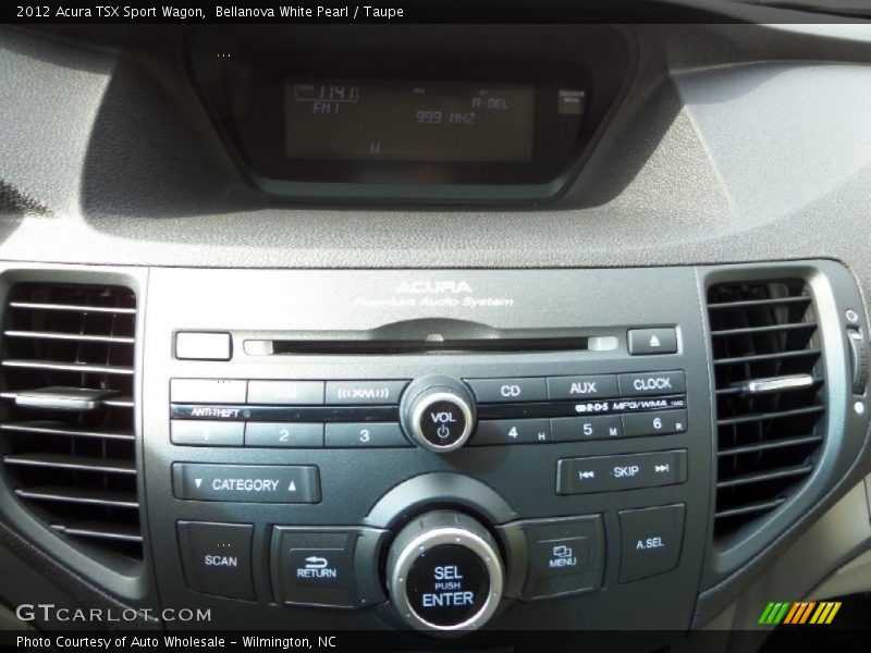 Bellanova White Pearl / Taupe 2012 Acura TSX Sport Wagon
