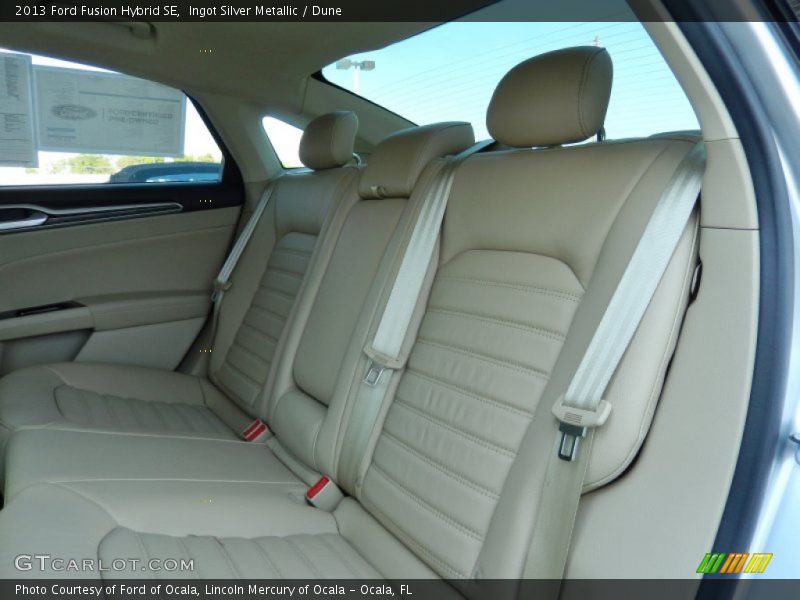 Ingot Silver Metallic / Dune 2013 Ford Fusion Hybrid SE