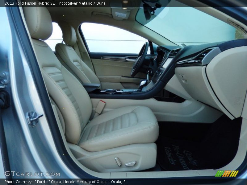 Ingot Silver Metallic / Dune 2013 Ford Fusion Hybrid SE