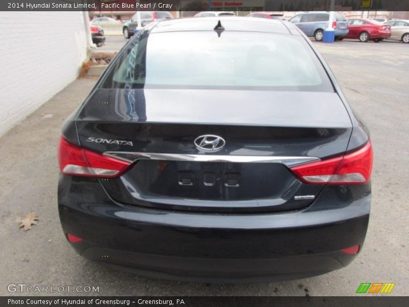 Pacific Blue Pearl / Gray 2014 Hyundai Sonata Limited