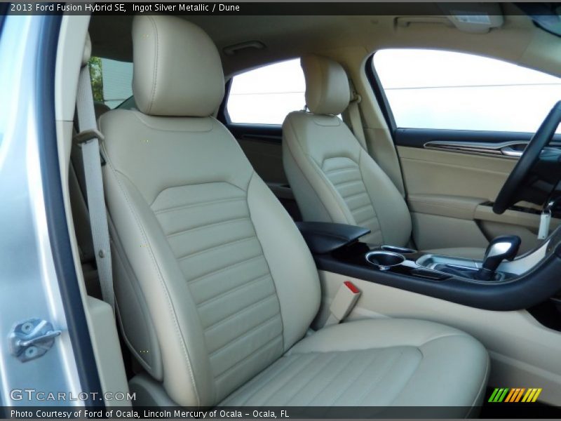 Ingot Silver Metallic / Dune 2013 Ford Fusion Hybrid SE