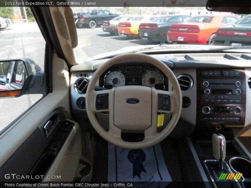 Oxford White / Camel 2013 Ford Expedition XLT