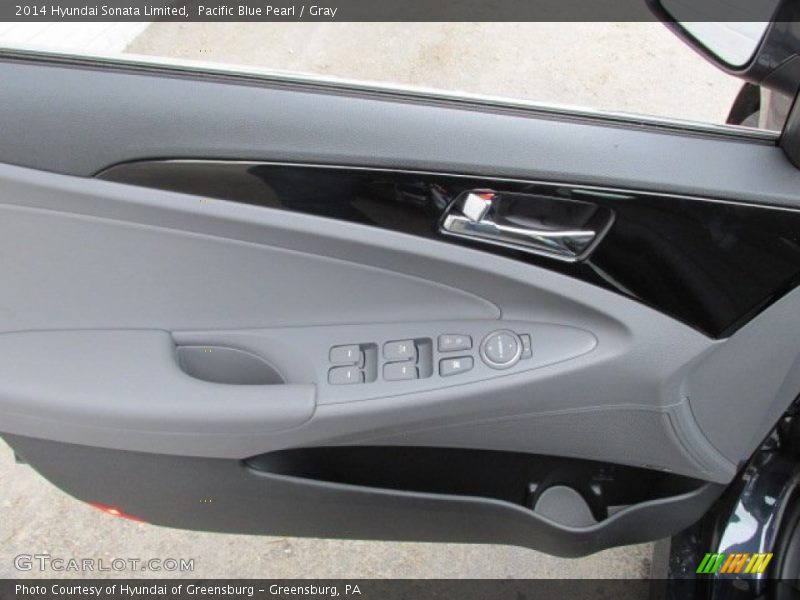 Pacific Blue Pearl / Gray 2014 Hyundai Sonata Limited